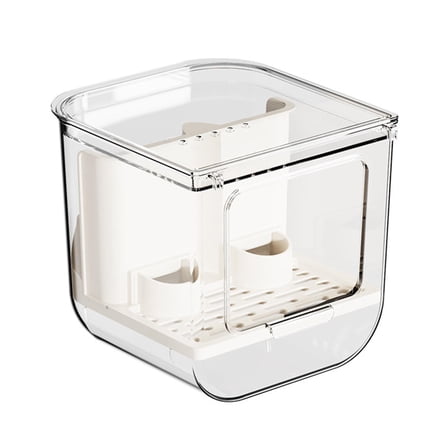 Kuntesetty Automatic Bird Feeder Feeding Food Container for Small Birds Cockatoo Canary