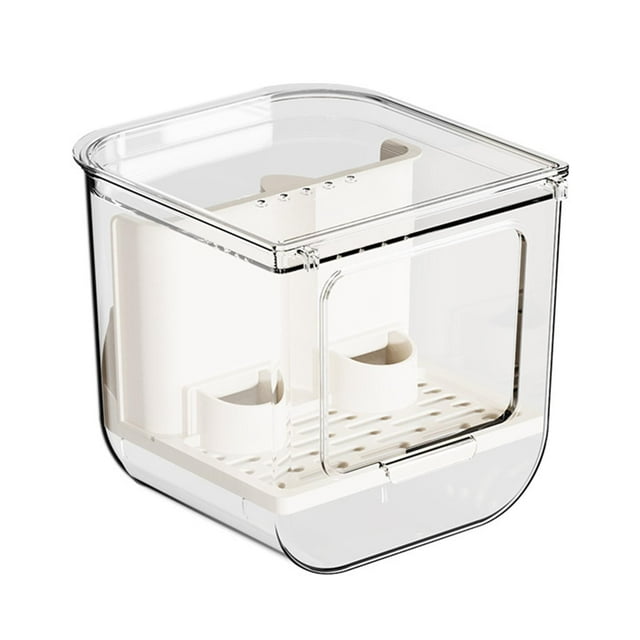 Comedero automático para loros, contenedor de comida colgante, comedero para mascotas pequeñas, dispensador de comida para pájaros pequeños, cacatúas,