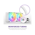thumbnail image 3 of NZXT Kraken Elite RGB 240mm - RL-KR24E-W1 - RGB AIO CPU Liquid Cooler - Customizable LCD Display - 2 x F120RGB Core Fans Radiator Fans White LGA 1851 / AM5 Compatible, 3 of 6