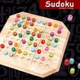 thumbnail image 3 of Color Sudoku, Sudoku Board, Wooden Sudok u Board Game for Early Education Logical Thinking, Building Confidence in Problem-Solving from Age 3, 3 of 10
