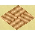 thumbnail image 1 of Ahgly Company Indoor Rectangle Patterned Sun Yellow Area Rugs, 2' x 5', 1 of 1