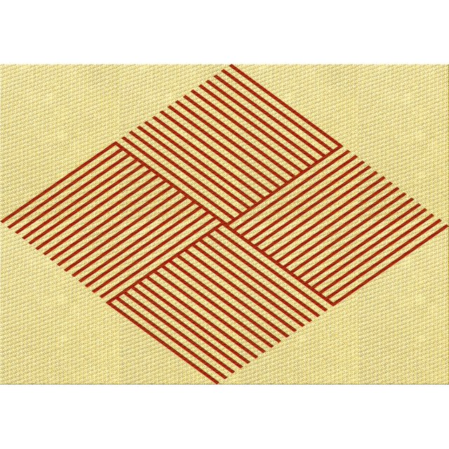 Ahgly Company Machine Washable Indoor Rectangle Transitional Sun Yellow Area Rugs, 7' x 10'