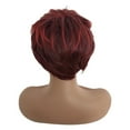 thumbnail image 6 of WXLCISI Short Red Wigs for Women Straight Pixie Cut Wigs with Bangs Natural Looking Synthetic Short Hair Wigs for Daily Party Use, 6 of 9