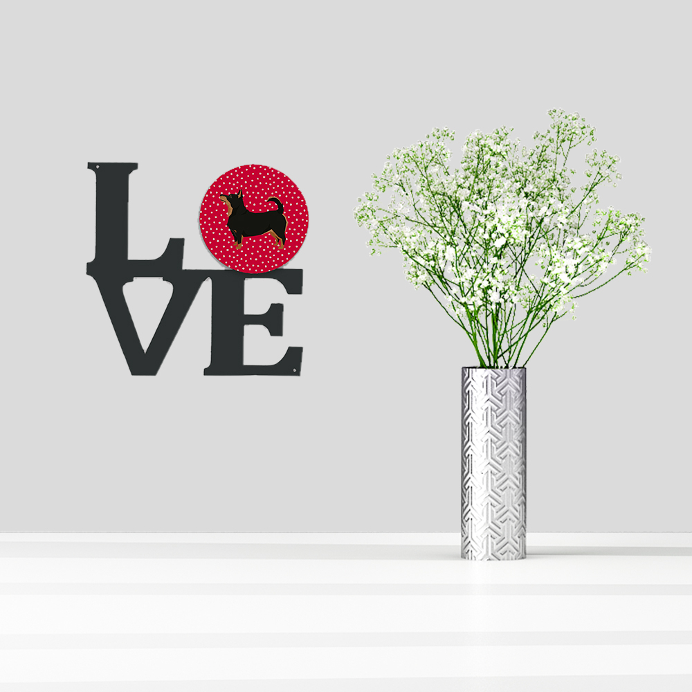 Lancashire Terrier Love Metal Wall Artwork LOVE