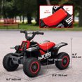 thumbnail image 3 of Qaba 6V Kids ATV Quad, 4 Wheeler Electric Ride on Car w/ Headlights, Black, 3 of 10