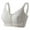 White, variant on Telankuip Ultra Soft Front Zipper Wireless Lifting Bras for Women Wirefree Lace Anti-Sagging Seamless Bralettes Full Coverage Racerback Thin Cup Comfort Front Closure Bras Black 95