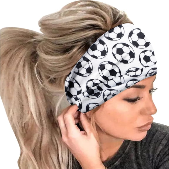 Headbands for Women Fashion Ball Print Elastic Headband,1Pc Wrap Hair Bandana Headband Bandanas for Women