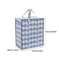 thumbnail image 6 of Extra Large Storage Bag,Plastic Checkered Laundry Bags with Zipper and Handles for Travel,Laundry, Shopping, Storage, Moving - Easy to Pack and to Fold into a Small Package for Storage Organizer, 6 of 6