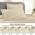 thumbnail image 4 of Supeior Paisley Cotton Decorative 3-Piece Bedspread Set, All Season Breathable Bedspreads, Queen, Ivory, 4 of 9
