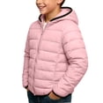 thumbnail image 4 of CYRBOKO Puffer Jackets for Boys, Long Sleeve Lightweight Zip Up Winter Hooded Outerwear Pink Size 5-6 T, 4 of 5