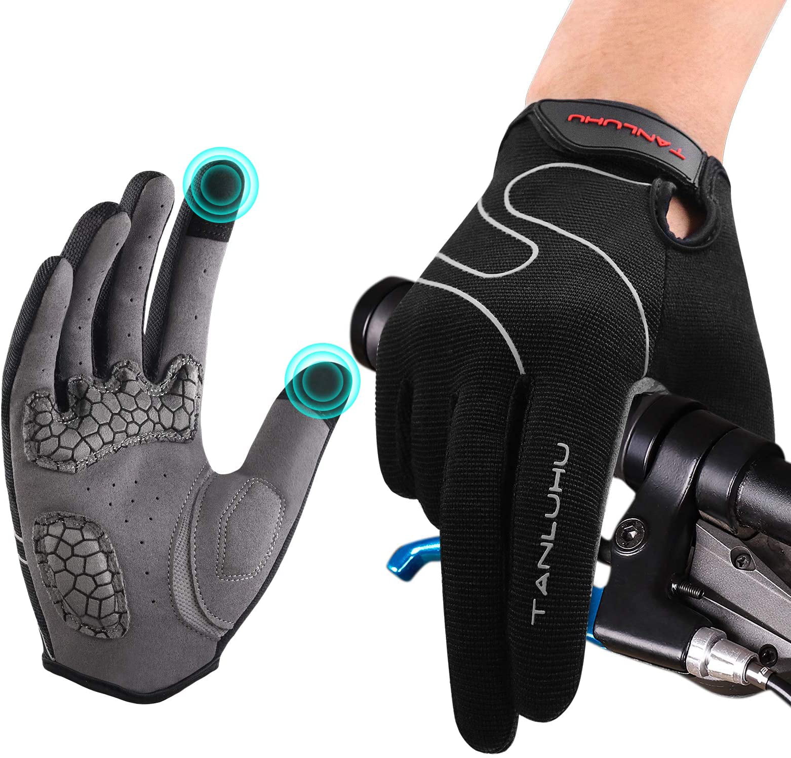Winter Cycling Gloves for Men Women Water Resistant Touchscreen Glove Bicycle Bi 