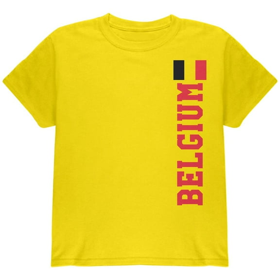World Cup Belgium Youth T Shirt Yellow YSM