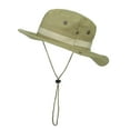 thumbnail image 6 of iHPH7 Bucket Hat with Strings Camo Hat Camo Boonie Hat for Men Boonie Hat Wide Brim Hat, Khaki One Size, 6 of 9