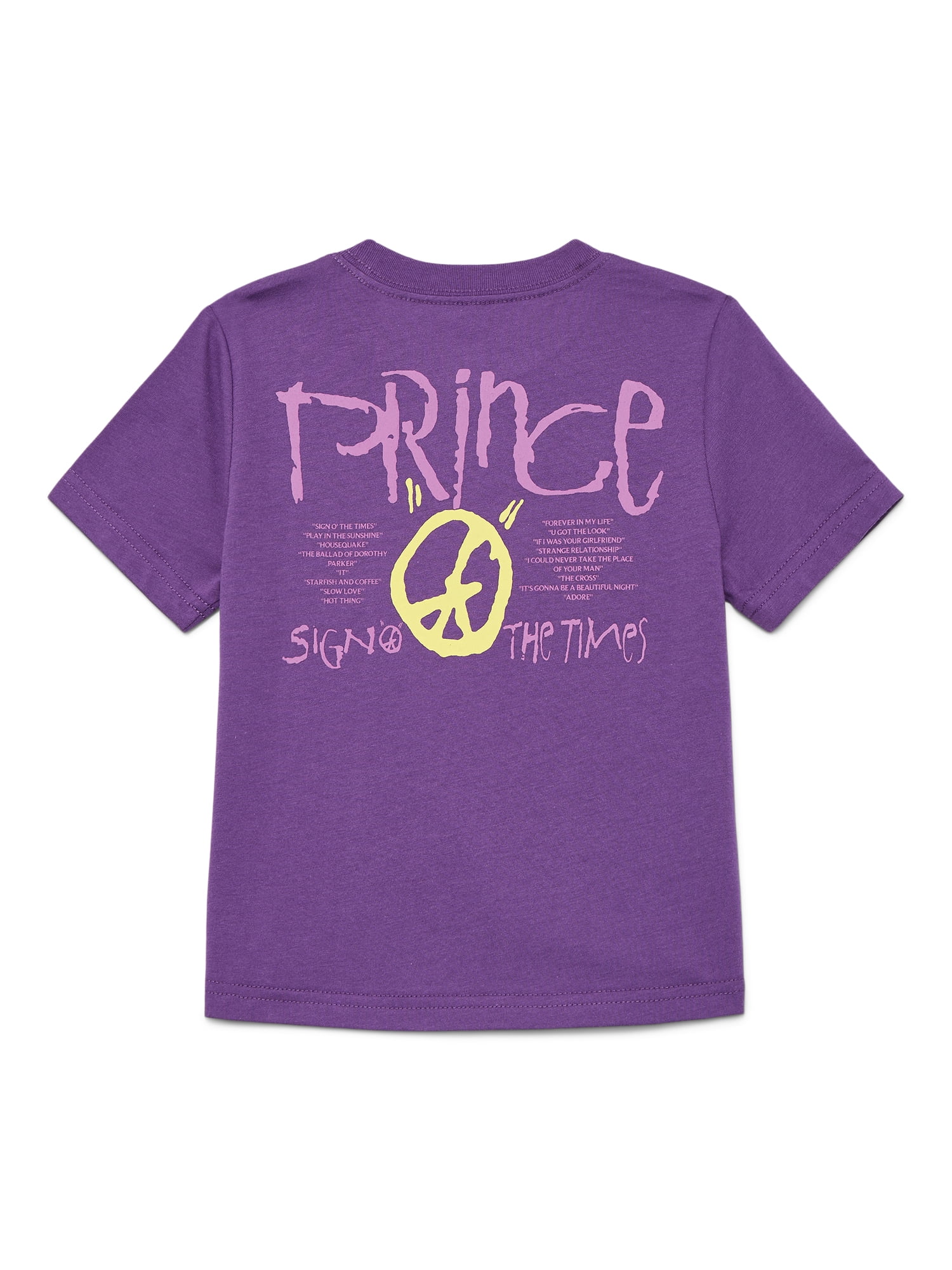Prince Sign of the Times Toddler Graphic Tee with Short Sleeves, Sizes 12M-5T