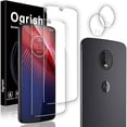 thumbnail image 1 of ccwmincc [2+2 Pack Tempered Glass Screen Protector for Motorola Moto Z4 with Camera Lens Protector - Anti-Fingerprint, Anti-Scratch, HD Clarity, 1 of 1