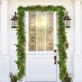 thumbnail image 4 of 6ft Simulation Rattan Garland with Red Berries, Artificial Christmas Greenery for Home Decoration, Indoor Outdoor Use on Fireplace, Door, Mantle Festive Season Decor, 4 of 6