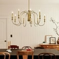 thumbnail image 2 of 9 Light Large Chandelier In Homestead Style-19.25 Inches Tall And 42 Inches Wide-Brushed Nickel Finish    -Traditional Installation Kichler Lighting, 2 of 5