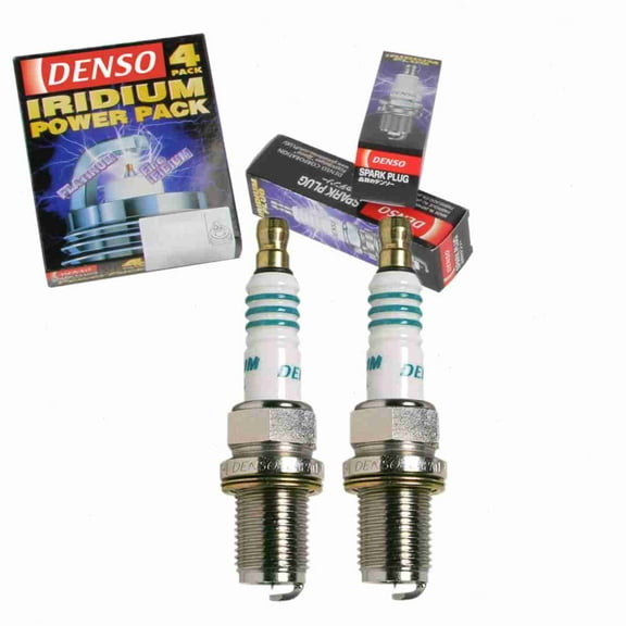 2 pc DENSO 5322 Iridium Power Spark Plugs for IK34 Ignition Wire Secondary