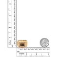 thumbnail image 3 of Gem Stone King Men's 18K Yellow Gold Plated Silver Black Spinel and White Moissanite Ring (0.68 Cttw, Available In Size 7,8,9,10,11,12,13), 3 of 6
