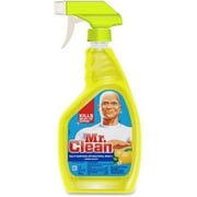 Mr. Clean Multi-Surface Cleaner - Liquid Solution - 32 oz (2 lb) - Lemon, Citrus Scent - 1 Each - Yellow