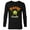 Black, variant on Disney PIXAR Mike Wazowski Maybe Tomorrow - Long Sleeve T-Shirt for Men - Customized-Athletic Heather