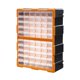 thumbnail image 4 of Cajones, armario de almacenamiento, caja de herramientas, organizador de maquillaje para objetos pequeños, tornillos y tuercas. Cajonera naranja de 60 cajones, 4 of 9