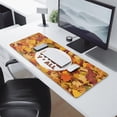 thumbnail image 2 of Thanksgiving Day Large Gaming Mouse Pad Extended Fall Pumpkin Sunflower Mouse Pads with Stitched Edges, Washable, Waterproof Water Resist Keyboard Pad for Gamer, Office & Home, 31.5 X 11.8 in, 2 of 7