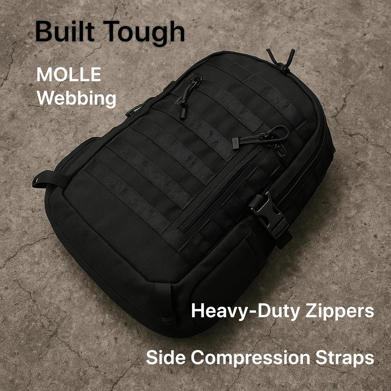 WESTEND 29L Hiking Backpack for Men – Backpack with MOLLE System, Heavy Duty Bug Out Bag for Outdoor Activity