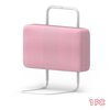 Kidsbuddy 19.7" Toddler Bed Rails Guard Foldable Portable Kids Bed Rail 5 Hole Height Adjustable Bed Rails for Toddlers, 1PC, Pink