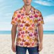 thumbnail image 2 of Balery Happy Thanksgiving Turkey Camisas hawaianas de manga corta para hombre, camisas playeras de corte holgado, camisas de vacaciones con botones,XX-Large, 2 of 7
