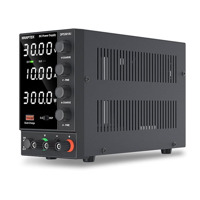 Sidaley Fuente de alimentación de CC ajustable Interruptor regulador de voltaje de corriente digital USB Teléfono Dispositivo profesional Electrónica 0-30V/0-5A 150W