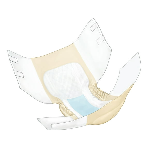 Simplicity Adult Quilted Brief X-Large, 59'' - 64'', Beige, Bag of 15