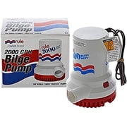 Rule 10 Higher Capacity Bilge Pump - 2000 GPH, 7570 LPH, 12V