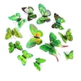 thumbnail image 4 of 12 pegatinas de pared de mariposas 3D extraíbles para decoración de habitación infantil Verde, 4 of 9