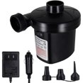 thumbnail image 1 of Bomba de aire eléctrica, bomba de aire portátil para inflar y desinflar con 3 boquillas, bomba de flotador de piscina eléctrica CA 110 V/CC 12 V para colchón de aire con adapta, 1 of 5
