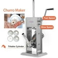 thumbnail image 4 of Hakka Machine 2 en 1 pour Garnir les Saucisses et Fabriquer des Churros, Machine à Saucisses 7 Lb/3 L à 2 Vitesses avec Remplissage Vertical pour Saucisses, Argent, 4 of 6