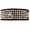 Chocolate, variant on Dog, Puppy  Pet Designer Croc Collar, "Five Row Clear Crystal"