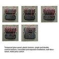thumbnail image 4 of Yuarrent Interruptor de lámpara de Panel de luz, suministros para el hogar, accesorio de bricolaje, accesorios para el hogar, interruptores de presión, Decoración del hogar Blanco/Multicontrol Yuarrent HA067855-10, 4 of 6