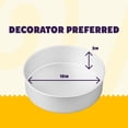 thumbnail image 4 of (2 pack) Wilton Aluminum Round Pan 10x3 Ideal for Layer Cakes & Cinnamon Rolls, 4 of 9