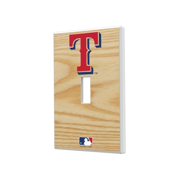 Texas Rangers Baseball Bat Design Single Toggle Light Switch Plate