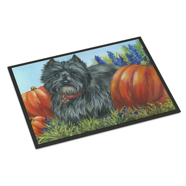 Carolines Treasures PPP3253JMAT Tapis Intérieur Ou Extérieur Cairn Terrier Moms Pumpkins 24 x 36 Po