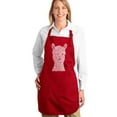 thumbnail image 1 of LA Pop Art Full Length Word Art Apron - The 80's, 1 of 2
