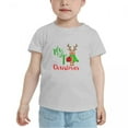 thumbnail image 2 of Merry Christmas My 1st Christmas Deer Cute Toddler Tshirts for Boys Girls (Gray, 4T), 2 of 5