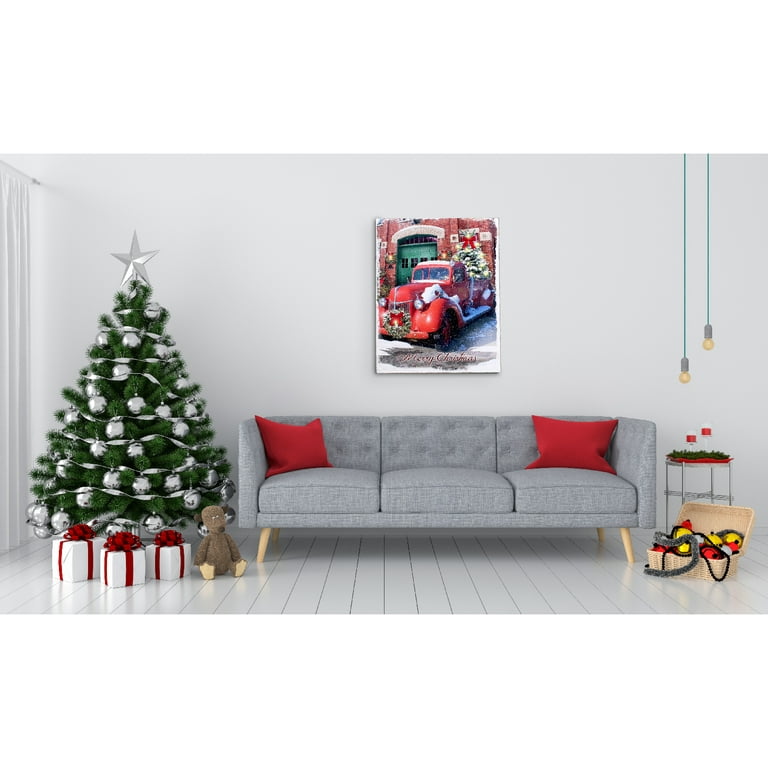 Together for Christmas 16x20 Fiber Optic Canvas | Glow Decor