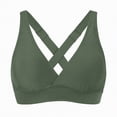 thumbnail image 2 of TOWED22 Women's Supportive Halter Bikini Padded Push Up Ruched Bust Hook Back Swimsuit Bathing Suit Tops Only AG,XXL, 2 of 7