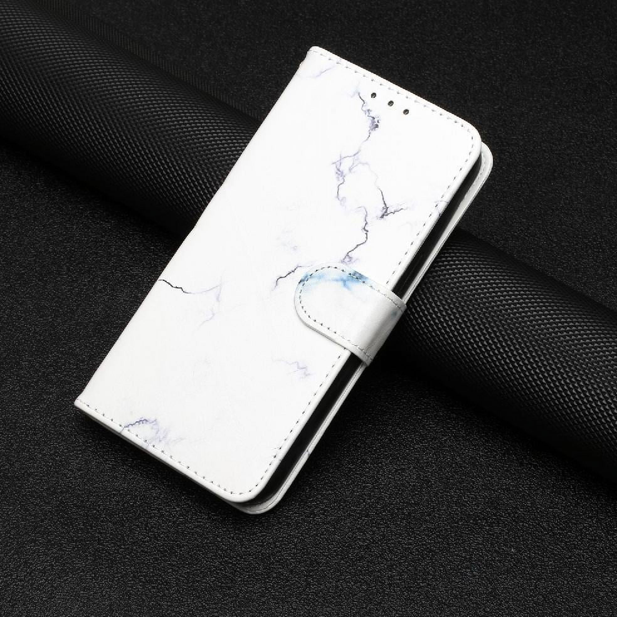 Flip Case for Tecno Spark Go 2023 Magnetic Pu Leather Wallet Marble Pattern Card Slots Holder Full Protection