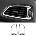 thumbnail image 3 of Real Bright Soft Car Interior Carbon Fiber Sticker Decoration34Pcs Carbon Fiber Full Interior Kit Cover For Chrysler 200 2015-2017Auto Car Protection Interior Accessories, 3 of 8