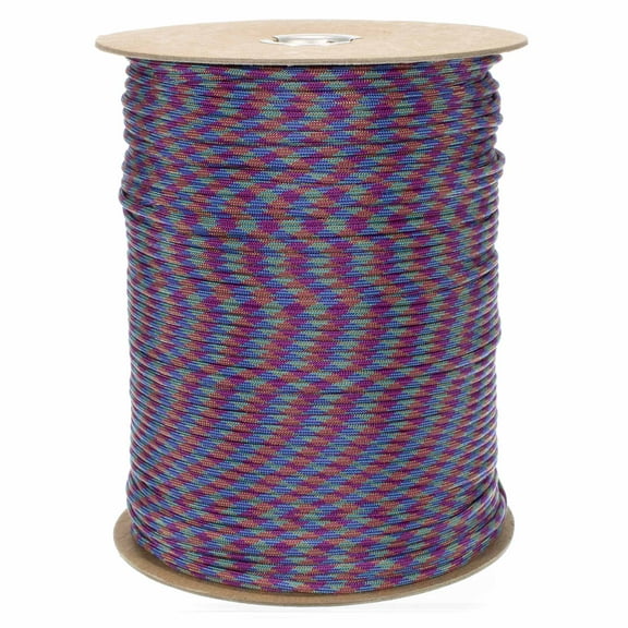 Paracord Planet 550 LB Type III 7 Strand 4mm Tactical Cord with Choices of 10, 20, 25, 50, 100, 250 & 1000 Foot Spools