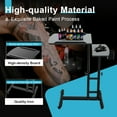 thumbnail image 5 of Peakora Tattoo Workstation Work Table Desk with Double Countertop Tray Portable Workbench with Multi-angle Adjustment 360° Rotating Wheels, 5 of 16