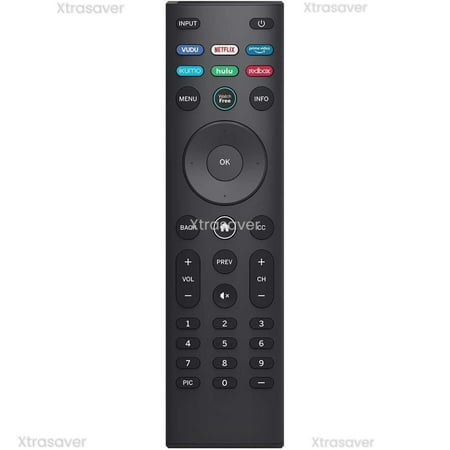 XRT140 Smart TV Remote Control for ALL VIZIO LCD/LED 4K Smart TVs with VUDU NETFLIX AMAZON XUMO Hulu RedBox Shortcut App Buttons.